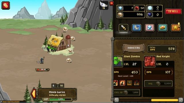 Zombidle Remonstered Gameplay #3 Collected 50,000 skulls смотреть онлайн