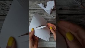 "Журавль" из бумаги   #9мая #своимируками #поделки #творчество #craft