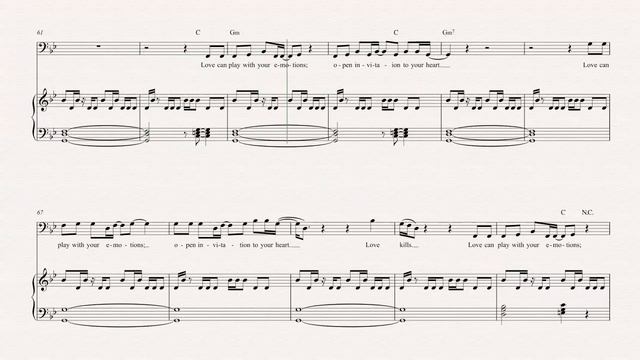 Trombone - Love Kills - Queen Sheet Music, Chords, & Vocals смотреть онлайн