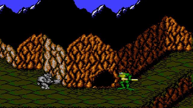Как пройти первый уровень игры Battletoads NES.