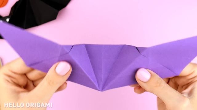 Оригами Летучая Мышь из бумаги машет крыльями | DIY Halloween | Origami Paper Flapping Bat смотреть онлайн