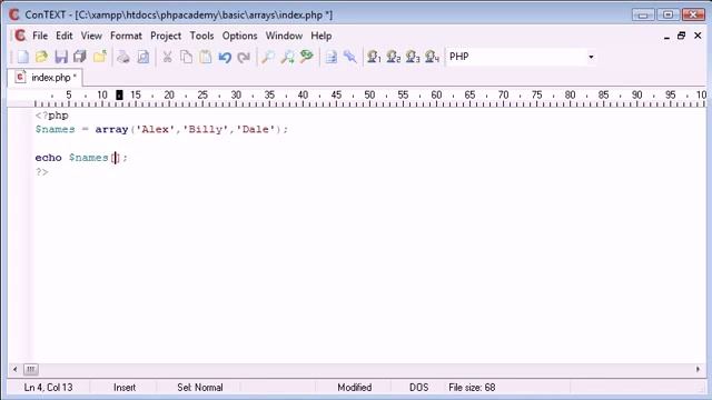 PHP Basics - Arrays смотреть онлайн