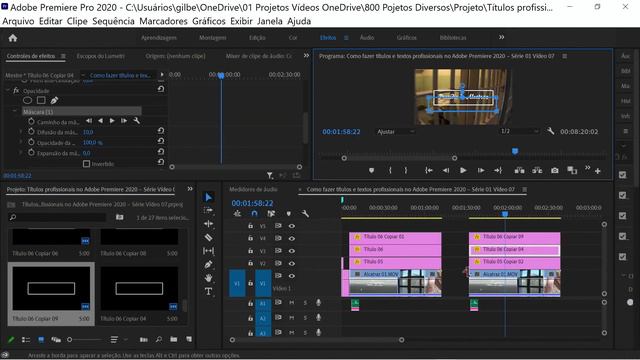 How to make professional titles and texts in Adobe Premiere 2021 - Series 02 Video 07 смотреть онлайн