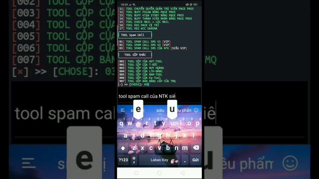 share tool spam call siêu vip api by NTK смотреть онлайн