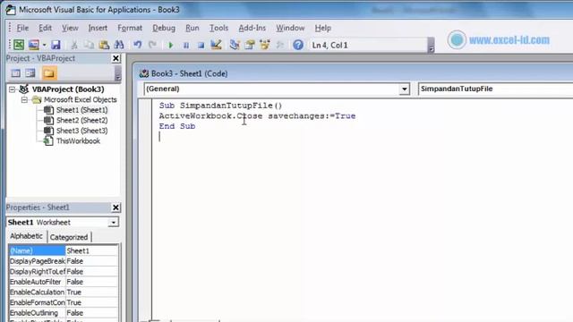 Cara Membuat Tombol Simpan dan Close VBA Excel смотреть онлайн