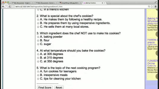 Listening Comprehension Quizzes смотреть онлайн