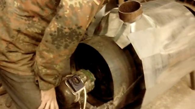 Самодельная печка с обдувом на 200м3 смотреть онлайн