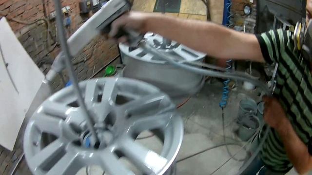 порошковая покраска дисков на тойота ленд крузер. смотреть онлайн