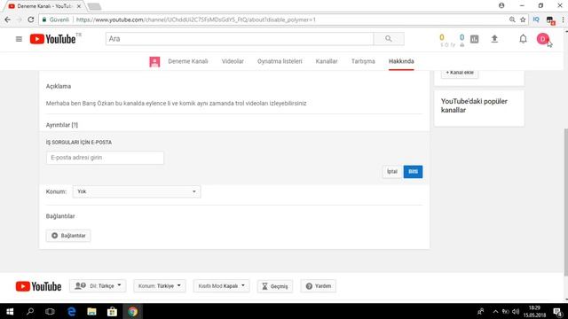 Youtube Kanal Açma Ayarları Seo Dersleri 2018 - Youtube Eğitim Serisi #1 смотреть онлайн