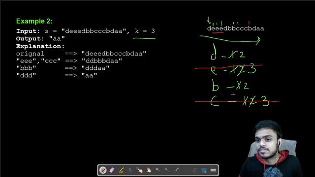 LeetCode - 1209. Remove All Adjacent Duplicates in String II | Day 16 April Challenge смотреть онлайн