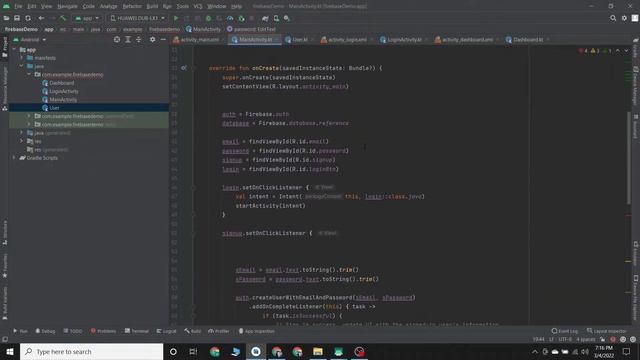 Save Data in Firebase Realtime Database using Kotlin | Kotlin tutorial in Hindi & Urdu 2022 смотреть онлайн