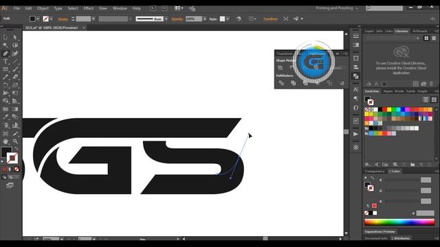 Typography Logo Design In Adobe Illustrator | Illustrator Logo Design Tutorial смотреть онлайн
