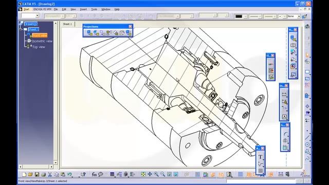 Breakout view - Catia v5 Drafting quick & basic - All about breakout views смотреть онлайн