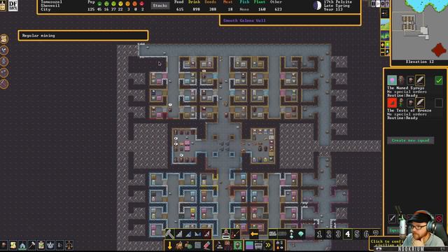 Dwarf Fortress - Lava Moat & Stone Castle Fort (part 3) смотреть онлайн
