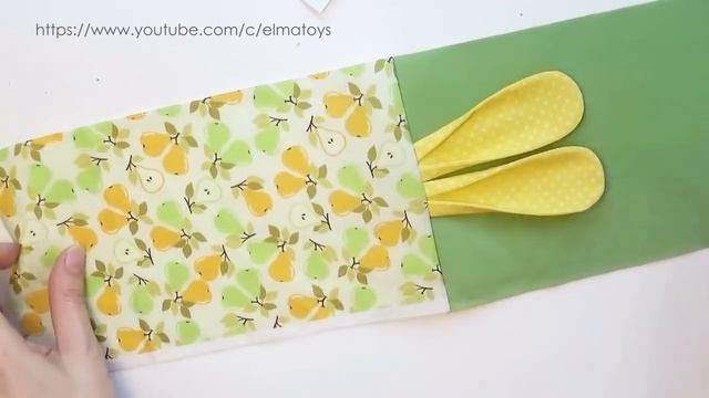 Сумочка с ушками для сладостей от зайчика | Декор к Пасхе | Elma-toys смотреть онлайн