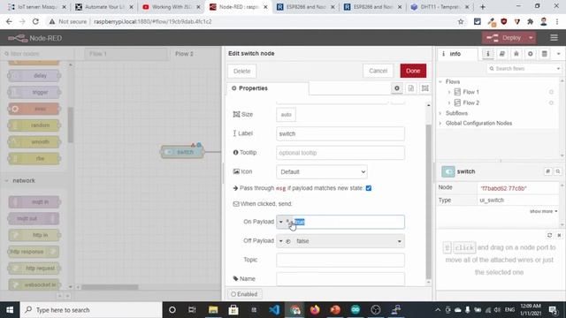 Setup your Nodered Dashboard with MQTT Integration | IoT Project with ESP8266 смотреть онлайн