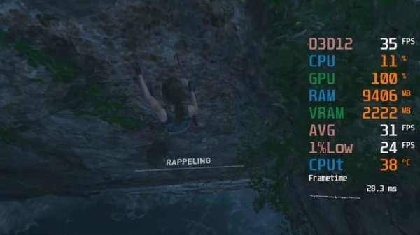 Intel UHD Graphics 730 -- Intel Core i5-11400 -- Shadow of the Tomb Raider FPS Test