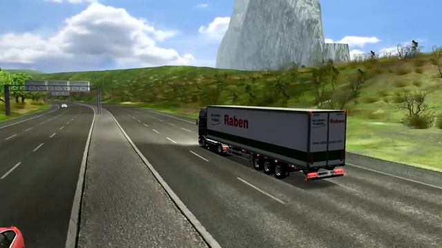 Euro Truck Simulator 2008 load to Nice with Scania R560 V8 part1 смотреть онлайн