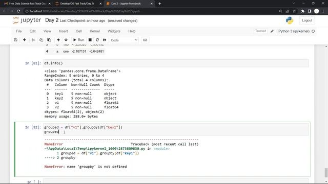 Data Frames in Pandas | Data Visualization | Basic Statistical Concepts смотреть онлайн