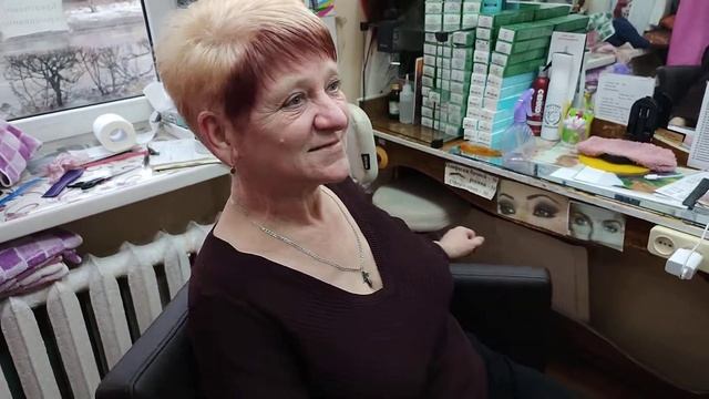 Постригли стрижку ? Вишенка.Окрашивание зимняя вишня ? смотреть онлайн