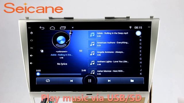 Android 6.0 2006-2010 Toyota Camry autoradio stereo removal head unit with usb auto A/V смотреть онлайн