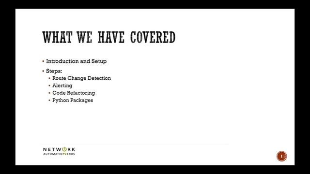 Practical Python For Networking, Part 8.0 - Conclusion смотреть онлайн