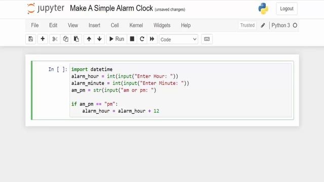 How To Make A Simple Alarm Clock With Python | For Beginners | Python Tutorials 2021 смотреть онлайн