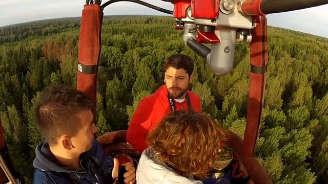 Полет на воздушном шаре по программе "Пикник", клуб "Аэронавт". смотреть онлайн