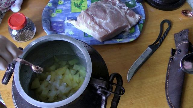 Свинина В Ананасах в Афганказане ! Готовим В Афганском Казане смотреть онлайн