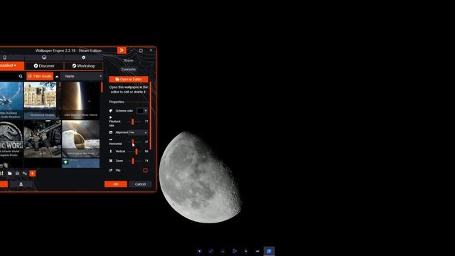 Wallpaper Engine: Moon Background with Apollo comms смотреть онлайн