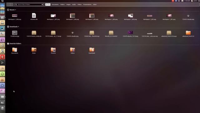 Ubuntu 10.10 Unity Interface (Netbook Edition)