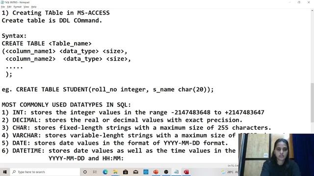 Class X Structures Query Language Part- I | Class 10 IT 402 | Database Management | IT |Trupti Ma'a смотреть онлайн