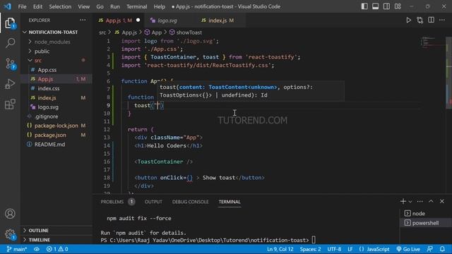How to use React Toastify in React Js or Nextjs app смотреть онлайн