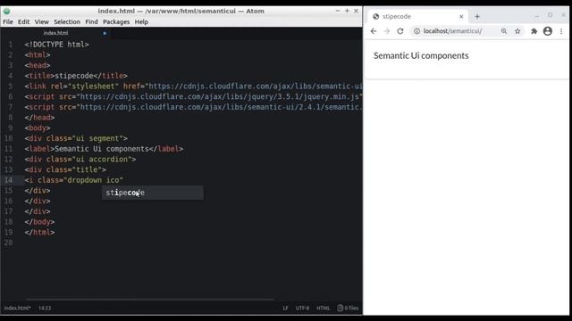 Coding semantic ui interactive accordion| semantic ui accordion| ui accordion| semantic ui смотреть онлайн