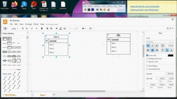Draw ERD Using Draw IO / Diagram NET