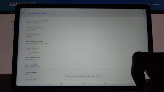 Cómo activar opciones de desarrollador en LENOVO Tab P11 - modo desarrollador смотреть онлайн