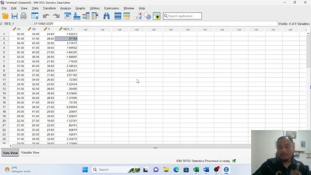 TUTORIAL UJI NORMALITAS KOLMOGOROV SMIRNOV DENGAN SPSS VERSI 29 смотреть онлайн