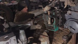 Ремонт вертикальных шарниров рамы Т-150