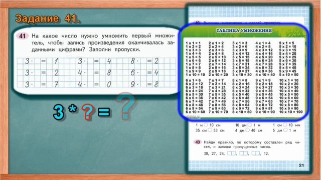 Стр 21 Моро Математика 3 класс рабочая тетрадь 1 часть Моро задания 40 41 42 43 страница 21 смотреть онлайн
