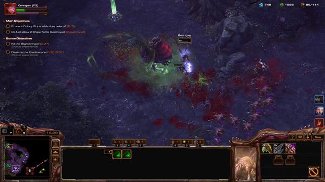 Starcraft 2 Co-Op: MinerE Kerrigan P2 with Stukov Hard Lvl 1 смотреть онлайн