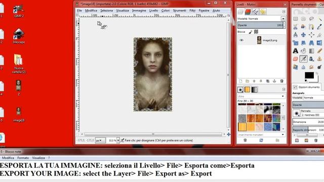 GIMP - Ridurre un'immagine PNG смотреть онлайн