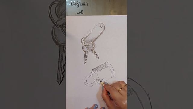 How to draw Lock and keys. смотреть онлайн