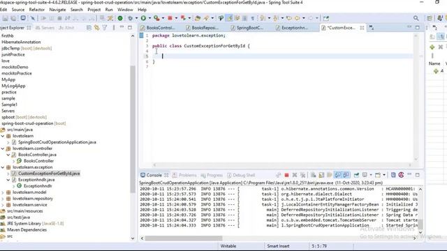 SpringBoot with ExceptionHandling#SpringBootExceptionHandling #lovetolearn #ExceptionHandling смотреть онлайн