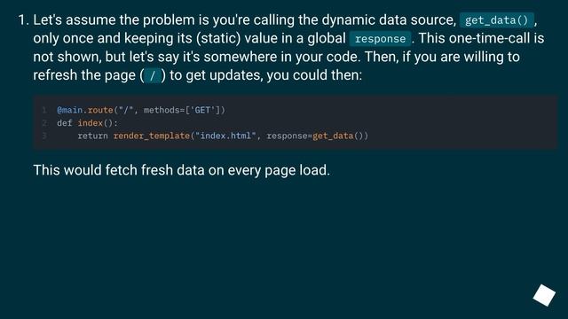 Is it possible to dynamically update a rendered template in Flask, server-side? смотреть онлайн