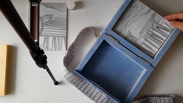 Мини этюдник своими руками. Просто и дешево. #этюд #планшет #пленэр #живопись #oilpainting