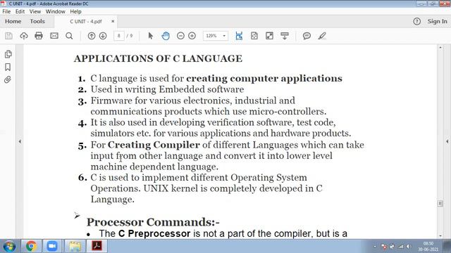 29 APPLICATIONS OF C AND PROCESSOR COMMANDS | JNTUK R20 I CIVIL SEM2 PPSC UNIT 4 | RVIT смотреть онлайн