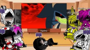 Dark Deception React to Sonic.EXE Trilogy (By @Bratwurst/@Tornt) | Gacha Club | Read Description