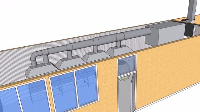 Проект вытяжной вентиляции для кафе, шашлычной.