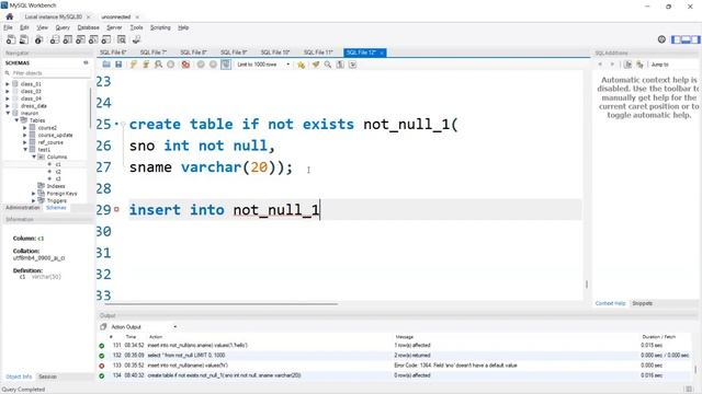 not null constraint in MySQL || MySQL(Constraints) смотреть онлайн