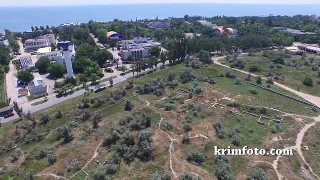 Греко-скифское городище «Чайка» с высоты птичьего полета смотреть онлайн
